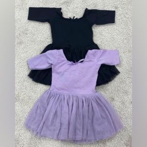 (2) 3/4 ballet leotards- size 2T
